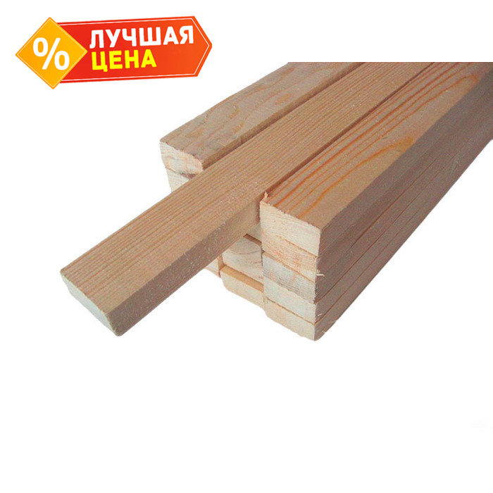 Брусок строганный сухой 50х70х6000 сорт 2-4